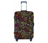 Casino Icons Housse de protection élastique pour bagages 45,7 à 81,3 cm, noir, X-Large