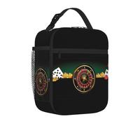 Casino K - Sac à déjeuner isotherme réutilisable pour homme et femme - Sac fourre-tout pour le bureau et le pique-nique