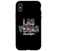 Casino rétro de Las Vegas City of Lights Casino de Las Vegas Coque pour iPhone X/XS
