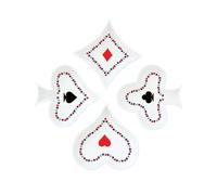 CASINO ROYAL coffret 4 coupelles D10.5 cm en porcelaine