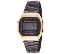 Casio A168WEGB-1B Unisex Collection Black Steel Bracelet Watch