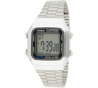 Casio - A178WA-1A - Vintage - Montre Mixte - Quartz Digital - Cadran LCD - Bracelet Acier Gris