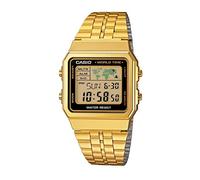 Casio - A500WGA-1D - Vintage - Montre Mixte - Quartz Digital - Cadran LCD - Bracelet Acier plaqué Doré