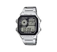 Casio - AE-1200WHD-1A - Sports - Montre Homme - Quartz Digital - Cadran LCD - Bracelet Acier Gris