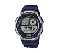 Casio AE1000W-2AV Montre automatique à quartz en résine, avec pile, pour homme - Couleur : bleu