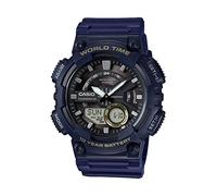 Casio AEQ110W-2AV Montre automatique à quartz en résine, avec pile, pour homme - Couleur : bleu