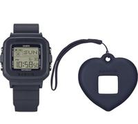 Casio Baby-G BGD-10KH-2C Montre numérique avec breloque en forme de cœur Gris