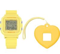 Casio Baby-G BGD-10KH-9 Montre numérique avec breloque en forme de cœur Jaune