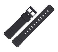 Casio Bracelet de montre 16 mm en plastique noir - MW-57