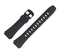 Casio Bracelet de montre 20 mm en plastique noir - WV-59