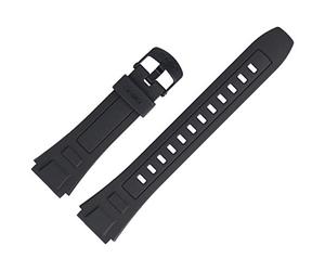 Casio Bracelet de montre 20 mm en plastique noir - WV-59