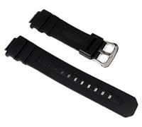 Casio Bracelet de montre de rechange authentique 10273059 AWG-M100F-1BD, AW-590-1AW + autres modèles, noir, bracelet noir, Noir, Sangle