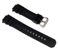 Casio Bracelet de montre de rechange authentique 10273059 AWG-M100F-1BD, AW-590-1AW + autres modèles, noir, bracelet noir, Noir, Sangle