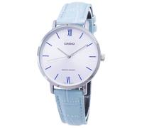 Casio Cadran Argenté et Blanc Quartz Montre Habillée LTP-VT01L-7B3 Femme