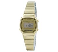 Casio Cadran Doré Quartz Décontractée Étanche 50M Numérique LA670WGA-9DF Femme