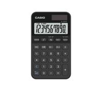 Casio Calculatrice de poche SL-310YC - 10 chiffres - Grand écran - Etui de protection inclus - Noir