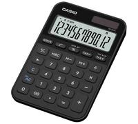 Casio Calculatrice de bureau MS-20YC compacte avec calcul de l'heure Noire