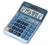 Casio Calculatrice de bureau DF-120EM – Écran 12, solaire, 126 x 179 mm – Bleu