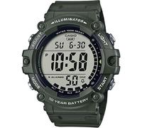 Casio Chippukashi Montre numérique standard pour homme Série AE-1500, Sangle longue verte Ae-1500whx-3av, Militaire
