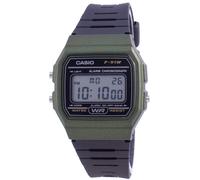 Casio Classic Cadran Vert Quartz Décontractée Bracelet en Résine F-91WM-3A Homme