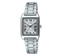 Casio Index chiffres romains - Carre pour femmes - Bracelet en acier inoxydable
