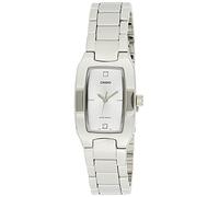 Casio Core LTP1165A-7C2 Montre à Quartz en Acier Inoxydable avec Cadran Blanc Argenté, Blanc, Bracelet