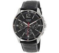 Casio Hommes Multifonction Cuarzo japonés Montre avec Bracelet en Cuir MTP-1374L-1A