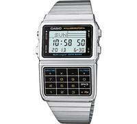 Casio - DBC-611-1D - Databank - Montre Mixte - Quartz Digital - Cadran LCD - Bracelet Acier Gris