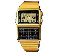 Casio - DBC-611G-1D - Databank - Montre Mixte - Quartz Digital - Cadran LCD - Bracelet Acier plaqué Doré