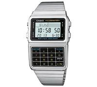 Casio Montre mixte Databank DBC-611-1D Quartz digital Cadran LCD Bracelet acier gris