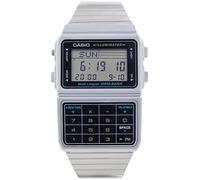Casio - DBC-611-1D - Databank - Montre Mixte - Quartz Digital - Cadran LCD - Bracelet Acier Gris