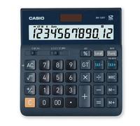 Casio Desktop Calculator, 12 Digit Tax Calculator, Total Storage, Solar/Battery