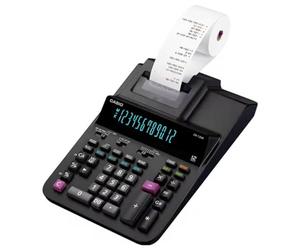 CASIO DR-200R druckender Rechner, 2-Farb-Druck, 12-stelliges großes Display | LC-Display mit Hintergrundbeleuchtung, paralleler Druck, 2-Farb-Druck, Steuerberechnung, Profi-Prozentrechnung, Zeitstempel