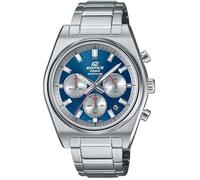 CASIO Edifice EFB-730D-2AVUEF - Montre mixte acier inoxydable cadran bleu, chronographe, verre saphir, 10 ATM