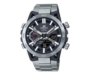 CASIO EDIFICE Montre ECB-2000D-1A | Unisex | Argent/Noir