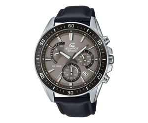 CASIO EDIFICE Montre EFR-552L-5AV | Unisex | Marron/Argent