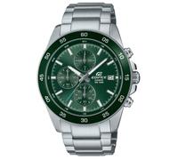Casio EFR-526D-3AVUEF Homme - Chronographe acier 42 mm, cadran vert, étanche 10 bar