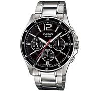 Casio Enticer MTP-1374D-1AV MTP-1374D-1AVDF Montre analogique en Acier Inoxydable pour Homme, Multicolore, Décontracté