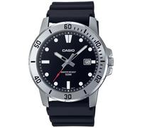 Casio Enticer MTP-VD01-1EVUDF Montre analogique pour Homme avec Cadran Noir, Sangle