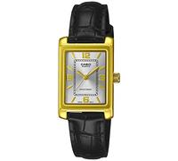 Casio Femmes Analogique-Numérique Quartz Montre avec Bracelet en Cuir