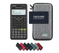Casio fx-570ES Plus 2nd Edition avec Housse de Protection WYNGS Incluse Gris Clair - Calculatrice Scientifique - Pack de Base