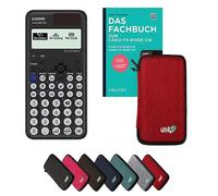 Casio fx-810DE CW avec Housse de Protection Rouge et Manuel (96 Pages, DIN A5) - Calculatrice Scientifique - Smart Set