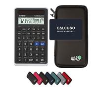 Casio fx-82 Solar II avec Housse de Protection WYNGS Incluse Noir - Calculatrice Scientifique - Pack de Base
