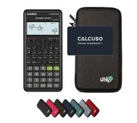 Casio fx-82ES Plus 2nd Edition avec Housse de Protection WYNGS Incluse Gris Foncé - Calculatrice Scientifique - Pack de Base
