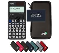 Casio fx-85DE CW ClassWiz avec Housse de Protection WYNGS Incluse Noir - Calculatrice Scientifique - Pack de Base
