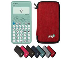 Casio fx-92 Collège avec Housse de Protection WYNGS Incluse Rouge - Calculatrice Scientifique - Pack de Base