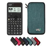 Casio fx-991CW ClassWiz avec Housse de Protection WYNGS Incluse Turquoise - Calculatrice Scientifique - Pack de Base