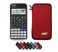 Casio fx-991DE X Classwiz avec Housse de Protection WYNGS Incluse Rouge - Calculatrice Scientifique - Pack de Base