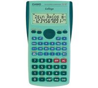 Casio - Calculatrice scientifique FX92 College 2D+ - Poche, 10 chiffres, 5 lignes, Batterie, Vert