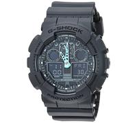 Casio G-Shock GA-100C-8ACR Montre analogique numérique pour Homme Gris/Bleu Fluo, Gris/Bleu, Taille Unique, G-Shock Analogique Numérique